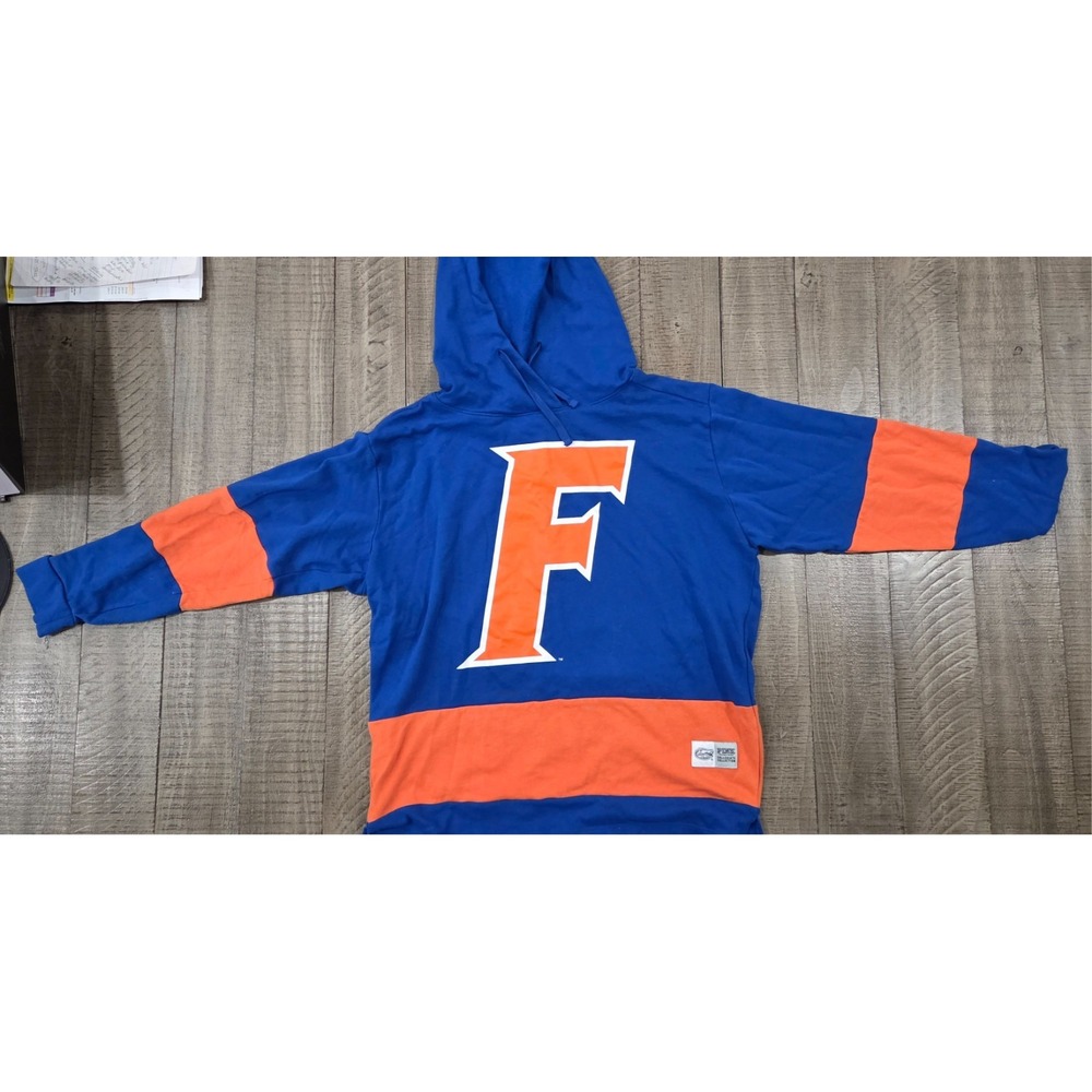 Victoria's Secret PINK Florida Gators Hoodie Pullover Blue Orange Large
